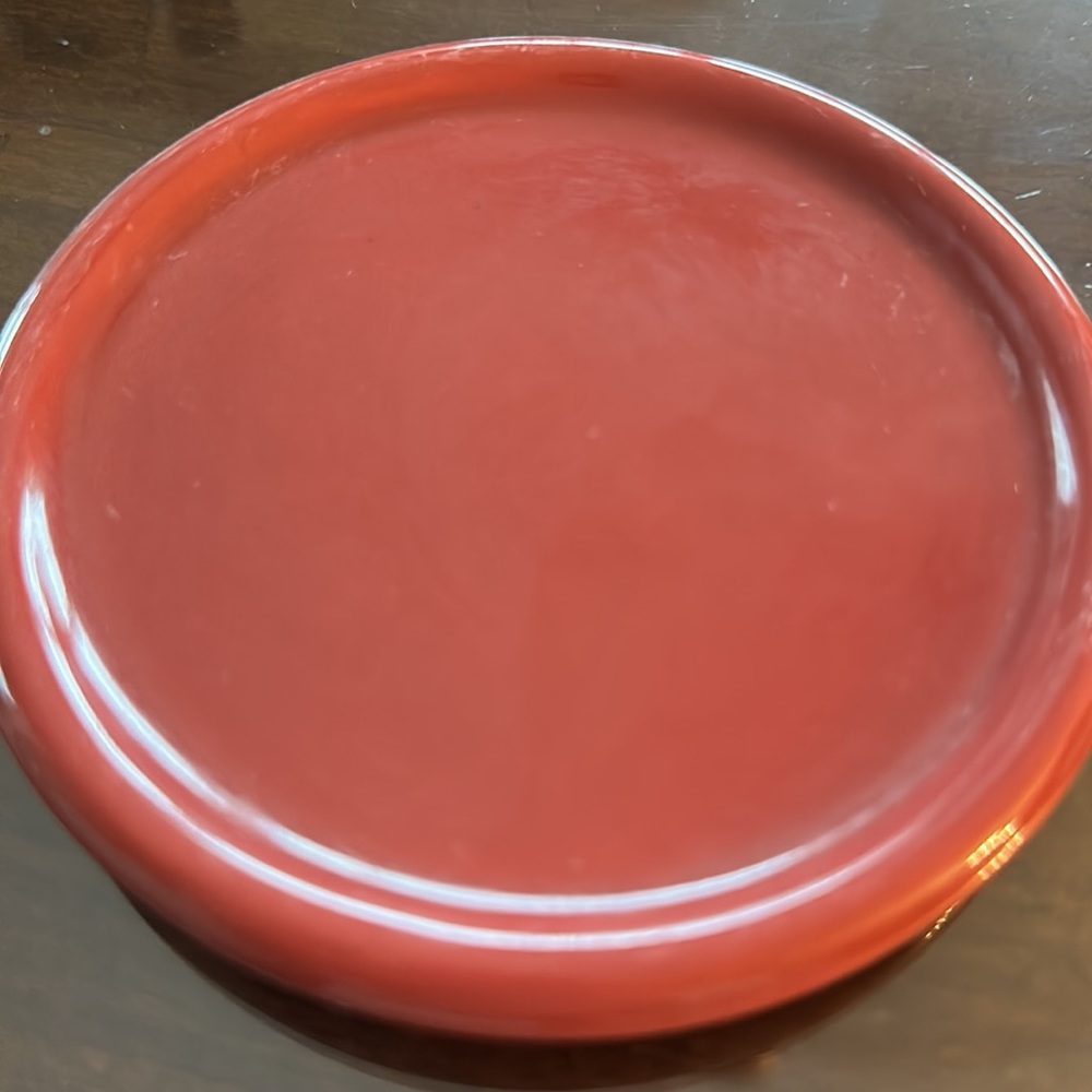 Longaberger One Pint Salt Crock - Red - Picture 3 of 5